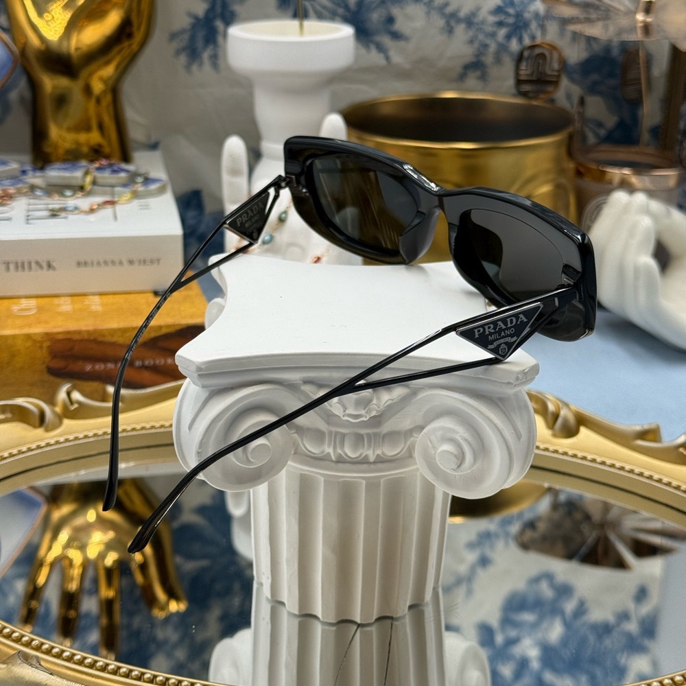 Prada Nwot Pr14ys Rectangular Acetate Frame & Wir… - image 8